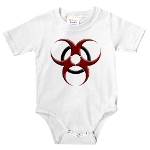 3D Biohazard Symbol Infant Bodysuit