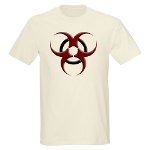 3D Biohazard Symbol Light T-Shirt