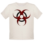 3D Biohazard Symbol Organic Toddler T-Shirt
