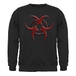 3D Biohazard Symbol Sweatshirt (dark)