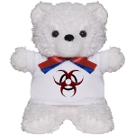 3D Biohazard Symbol Teddy Bear