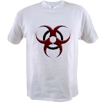 3D Biohazard Symbol Value T-shirt