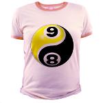 8 Ball 9 Ball Yin Yang Jr. Ringer T-Shirt