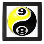 8 Ball 9 Ball Yin Yang Keepsake Box