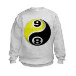 8 Ball 9 Ball Yin Yang Kids Sweatshirt