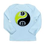 8 Ball 9 Ball Yin Yang Long Sleeve Infant T-Shirt