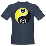 8 Ball 9 Ball Yin Yang Organic Men's T-Shirt (dark