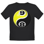 8 Ball 9 Ball Yin Yang Organic Toddler T-Shirt (da