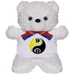 8 Ball 9 Ball Yin Yang Teddy Bear