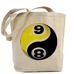 8 Ball 9 Ball Yin Yang Tote Bag