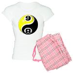 8 Ball 9 Ball Yin Yang Women's Light Pajamas