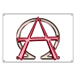 Alpha & Omega Anarchy Symbol Banner