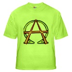 Alpha & Omega Anarchy Symbol Green T-Shirt