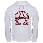 Alpha & Omega Anarchy Symbol Hooded Sweatshirt