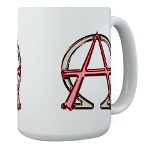 Alpha & Omega Anarchy Symbol Large Mug