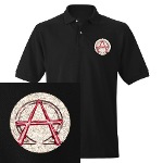 Alpha & Omega Anarchy Symbol Men's Polo