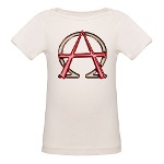 Alpha & Omega Anarchy Symbol Organic Baby T-Shirt
