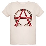 Alpha & Omega Anarchy Symbol Organic Kids T-Shirt