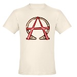 Alpha & Omega Anarchy Symbol Organic Men's Fitted