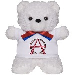 Alpha & Omega Anarchy Symbol Teddy Bear