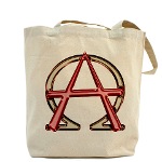 Alpha & Omega Anarchy Symbol Tote Bag