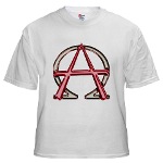 Alpha & Omega Anarchy Symbol White T-Shirt