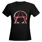 Alpha & Omega Anarchy Symbol Women's Dark T-Shirt