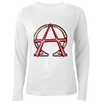 Alpha & Omega Anarchy Symbol Women's Long Sleeve T