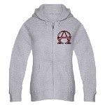 Alpha & Omega Anarchy Symbol Women's Zip Hoodie