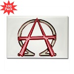 Alpha & Omega Anarchy Symbol 100 Rectangle Magnets