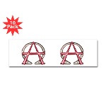 Alpha & Omega Anarchy Symbol 10 Bumper Sticker