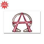 Alpha & Omega Anarchy Symbol 10 Stickers