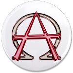 Alpha & Omega Anarchy Symbol Large Button