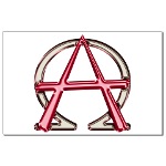 Christian Alpha and Omega Anarchy Symbol