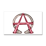 Alpha & Omega Anarchy Symbol Sticker