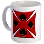 Ace Biker Iron Maltese Cross Coffee Mug