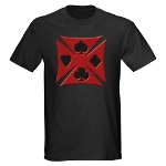 Ace Biker Iron Maltese Cross Dark T-Shirt