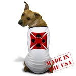 Ace Biker Iron Maltese Cross Dog T-Shirt