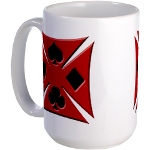 Ace Biker Iron Maltese Cross Large Coffee Cup