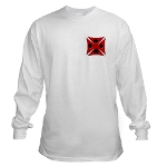 Ace Biker Iron Maltese Cross Long Sleeve T-Shirt
