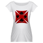 Ace Biker Iron Maltese Cross Maternity T-Shirt