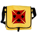 Ace Biker Iron Maltese Cross Messenger Bag