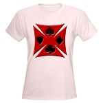 Ace Biker Iron Maltese Cross Women's Light T-Shirt