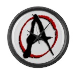 Anarchy Now Large Wall Clock