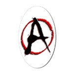 Anarchy Now Sticker (Oval)