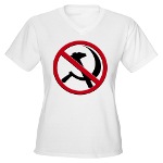 Anti-Communism Women's V-Neck T-Shirt