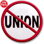 Anti-Union 3.5" Button (100 pack)