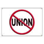Anti-Union Banner