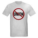 Anti-Union Light Colored T-Shirt