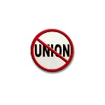 Anti-Union Mini Button